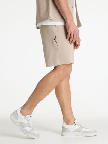 CHASIN' Regular Broek 'Slate.S Structure' in Beige