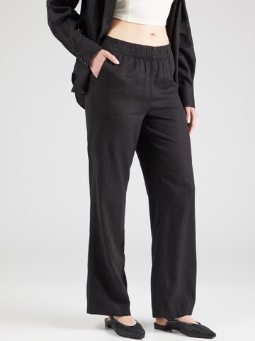 b.young Wide leg Broek 'FALAKKA' in Zwart: voorkant