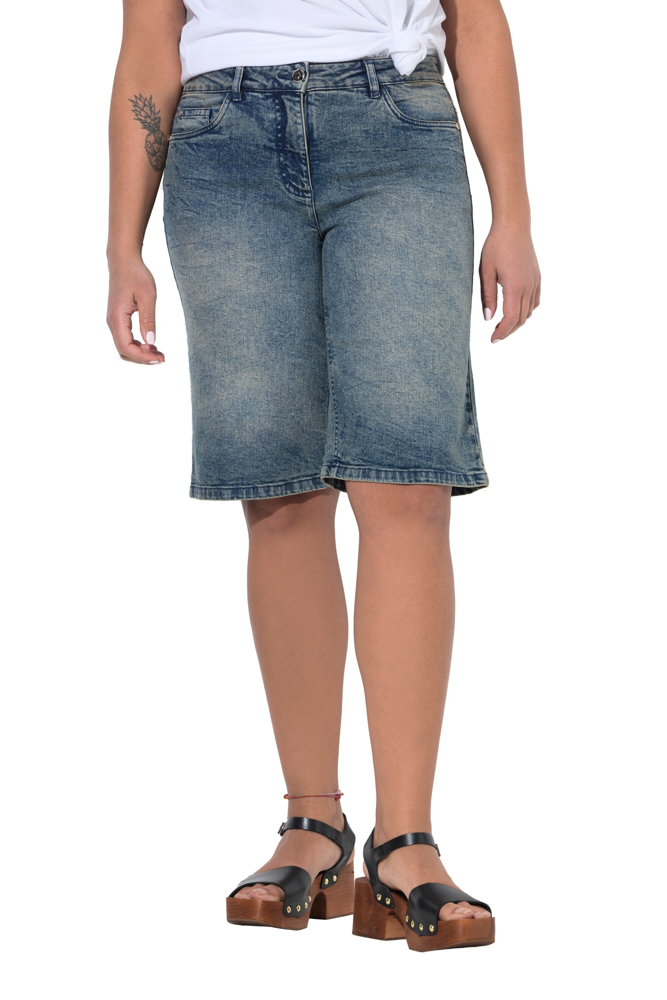 Angel of Style Wide Leg Jeans in Blau: Vorderseite