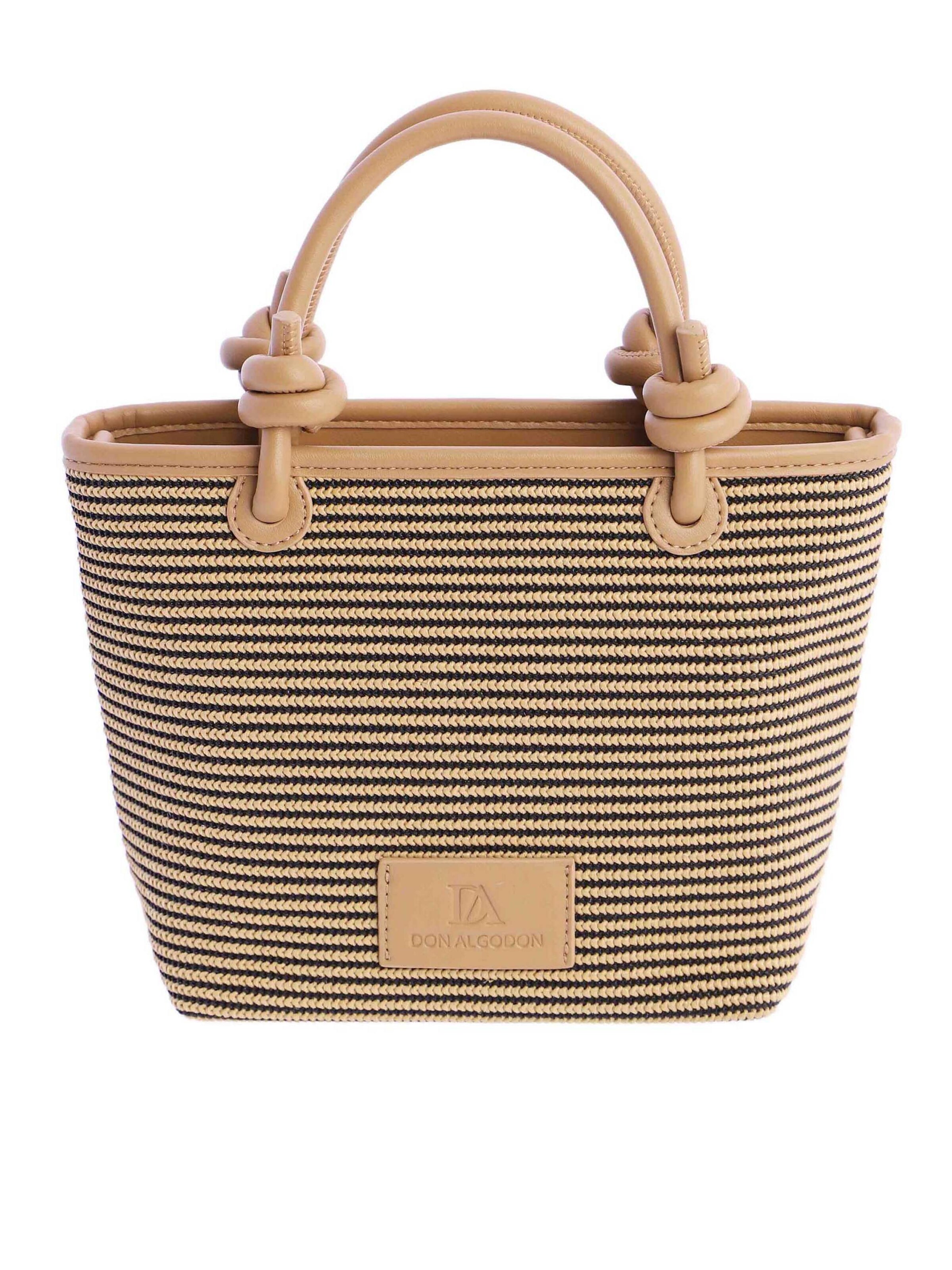 Don Algodon - Bolso de mano 'Lumina' en beige: frente