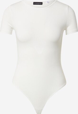 OW Collection Shirt Bodysuit 'ROSA' in White: front
