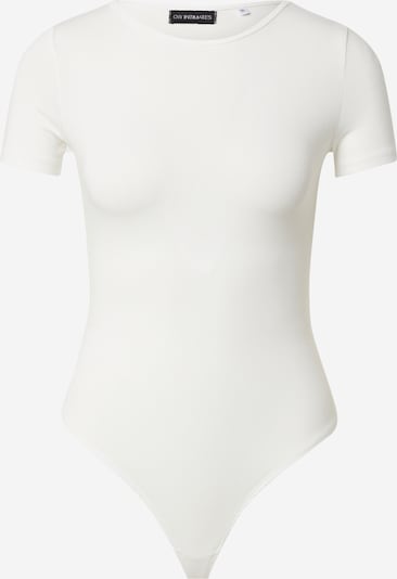 OW Collection Shirtbody 'ROSA' en blanc, Vue avec produit