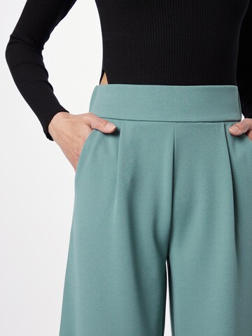 JDY Wide leg Pleat-Front Pants 'GEGGO' in Green