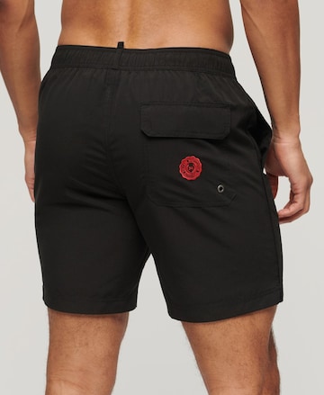 Superdry Zwemshorts in Zwart