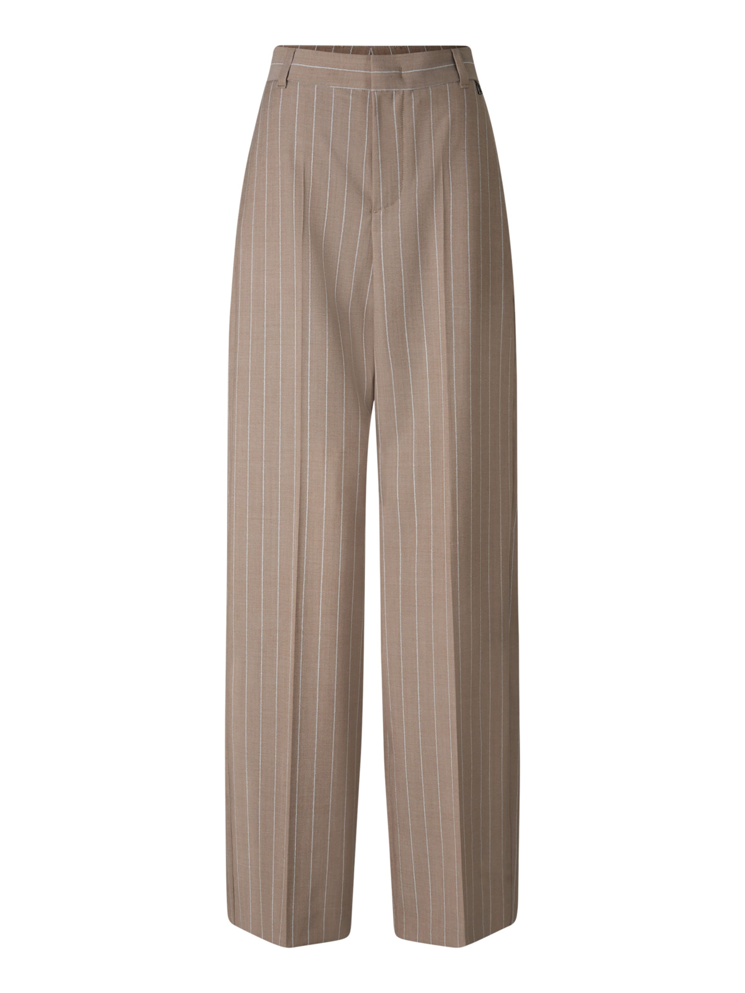 BOGNER Pleated Pants 'Joya' in Beige: front