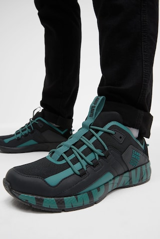 CAMP DAVID Urban Running Sneaker mit Logo Design in Grün: Vorderseite