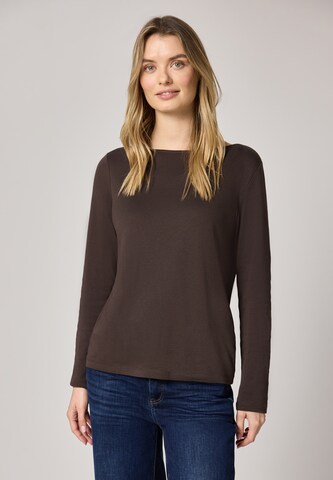 STREET ONE Shirt in Brown: front