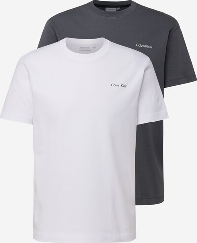 Calvin Klein T-Shirt in dunkelgrau / weiß, Produktansicht