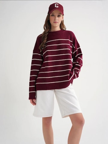 Pull-over oversize MixRay en rouge