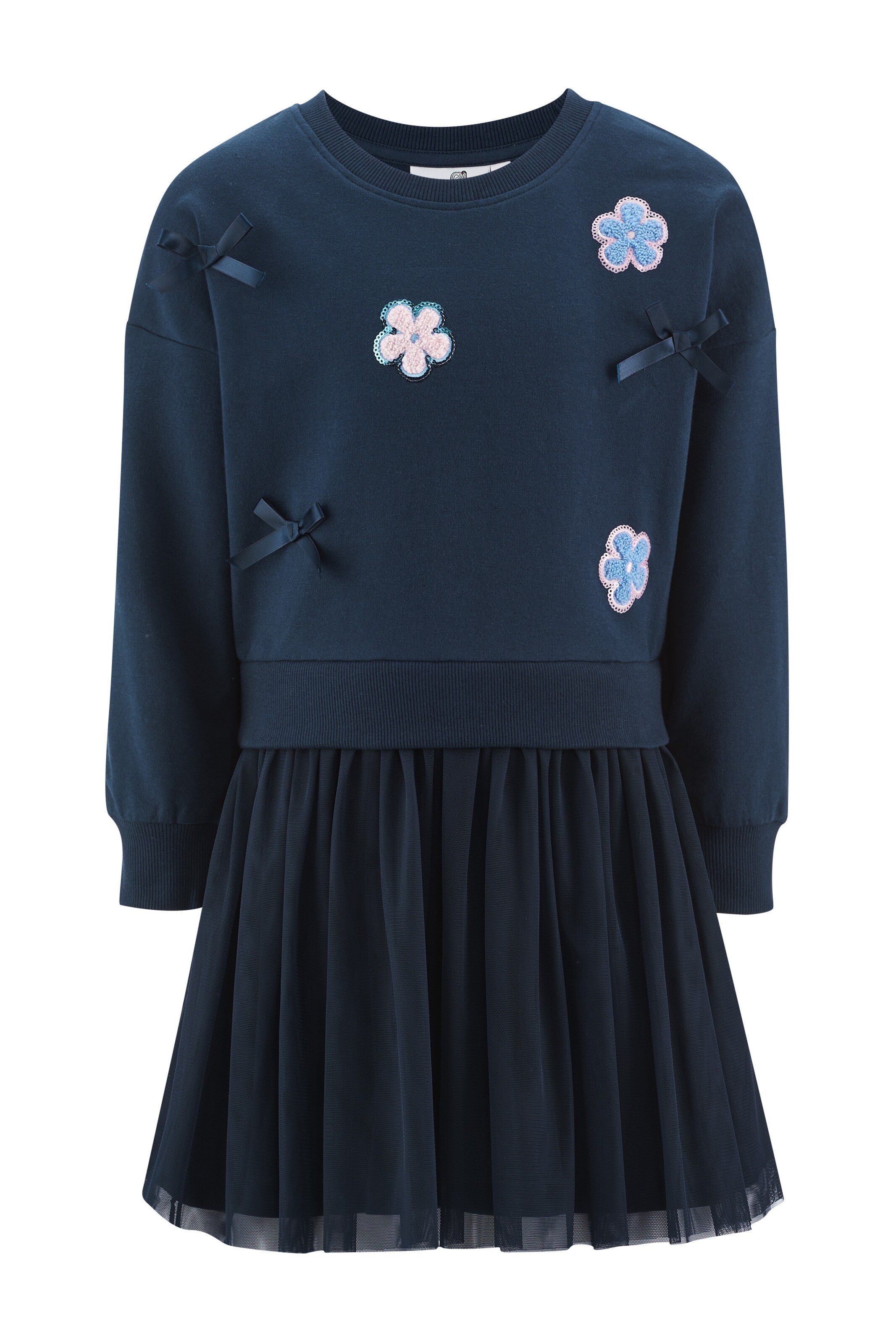 Robe happy girls en bleu : devant