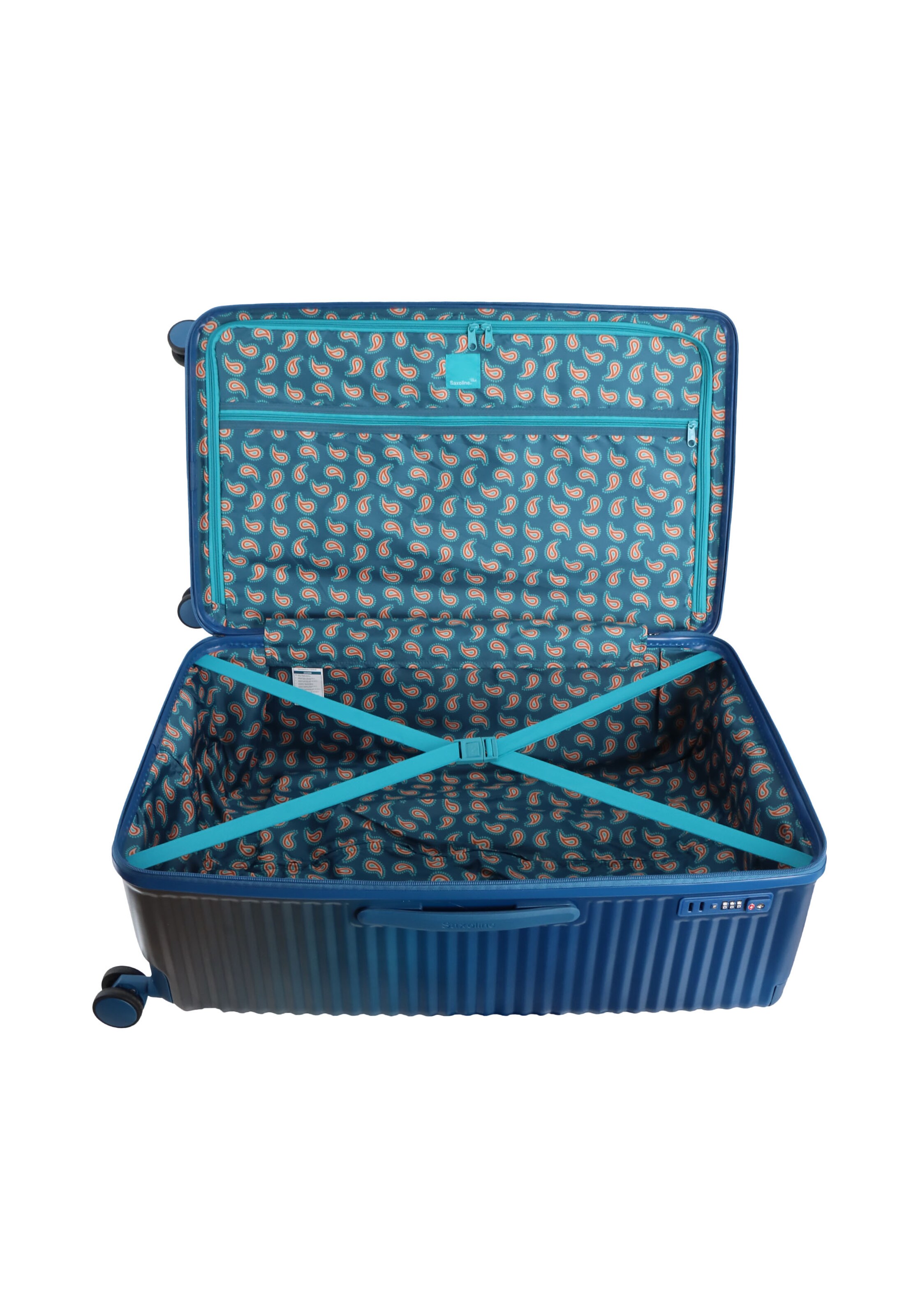 Saxoline Suitcase 'Elite Trunk' in Blue