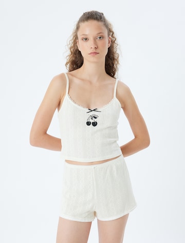 Koton Pajama shirt in Beige: front