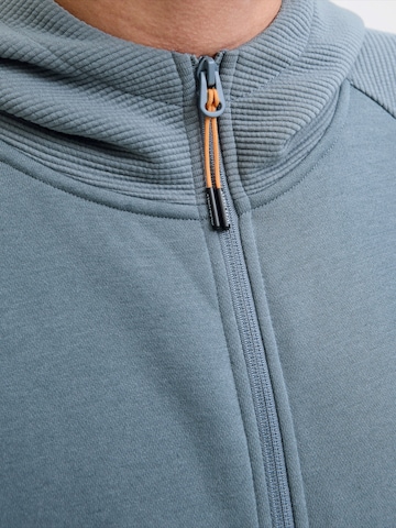 JACK & JONES Кофта на молнии 'JJTHATCHER' в Синий
