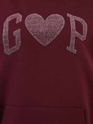 Gap Tall Sweatshirt 'HERITAGE' in Rood