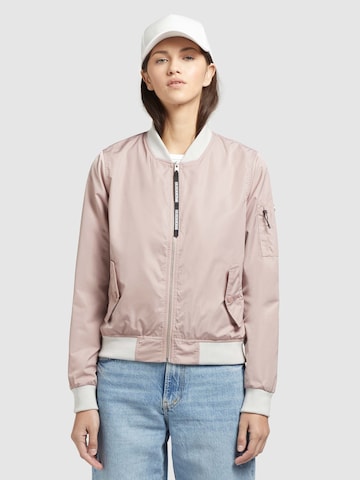 Veste mi-saison 'STENCE' khujo en rose : devant