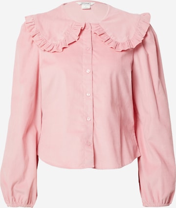 Monki Blouse in Roze: voorkant