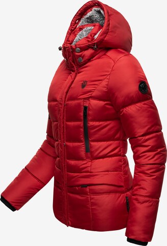 MARIKOO Winter Jacket 'Loveleen' in Red