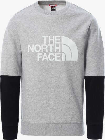 THE NORTH FACE Mikina 'Y DREW PEAK LIGHT CREW' - světle šedá / černá / bílá, Produkt
