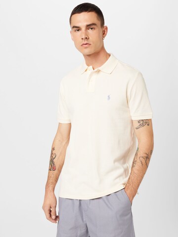 T-Shirt Polo Ralph Lauren en beige : devant