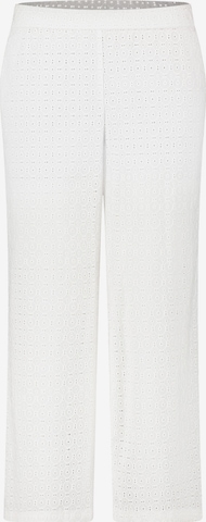 Wide Leg Pantalon Betty & Co en blanc : devant