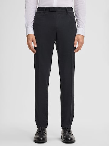 STRELLSON Slim fit Pleated Pants 'Kynd' in Grey: front