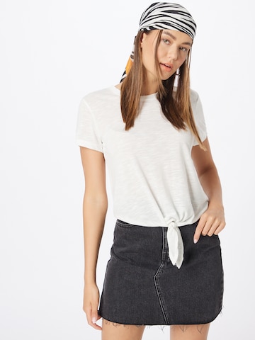 ONLY - Camiseta 'NEW ISA' en blanco: frente