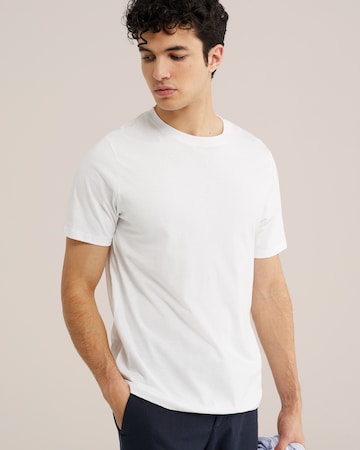 T-Shirt WE Fashion en blanc : devant
