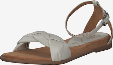 Sandales à lanières 'Celada' UNISA en blanc : devant