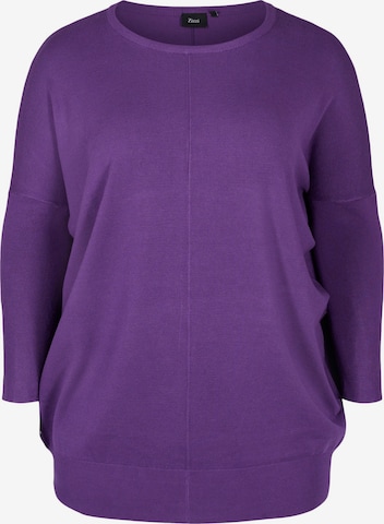 Pull-over 'MCARRIE' Zizzi en violet : devant