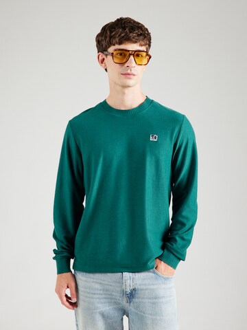 s.Oliver Sweatshirt in Groen: voorkant