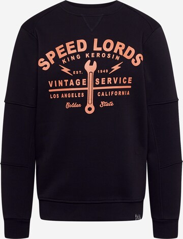 King Kerosin Sweatshirt 'Speed Lords 1949' in Black: front