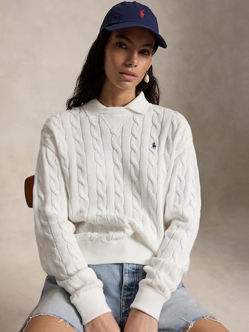 Pulover de la Polo Ralph Lauren pe alb