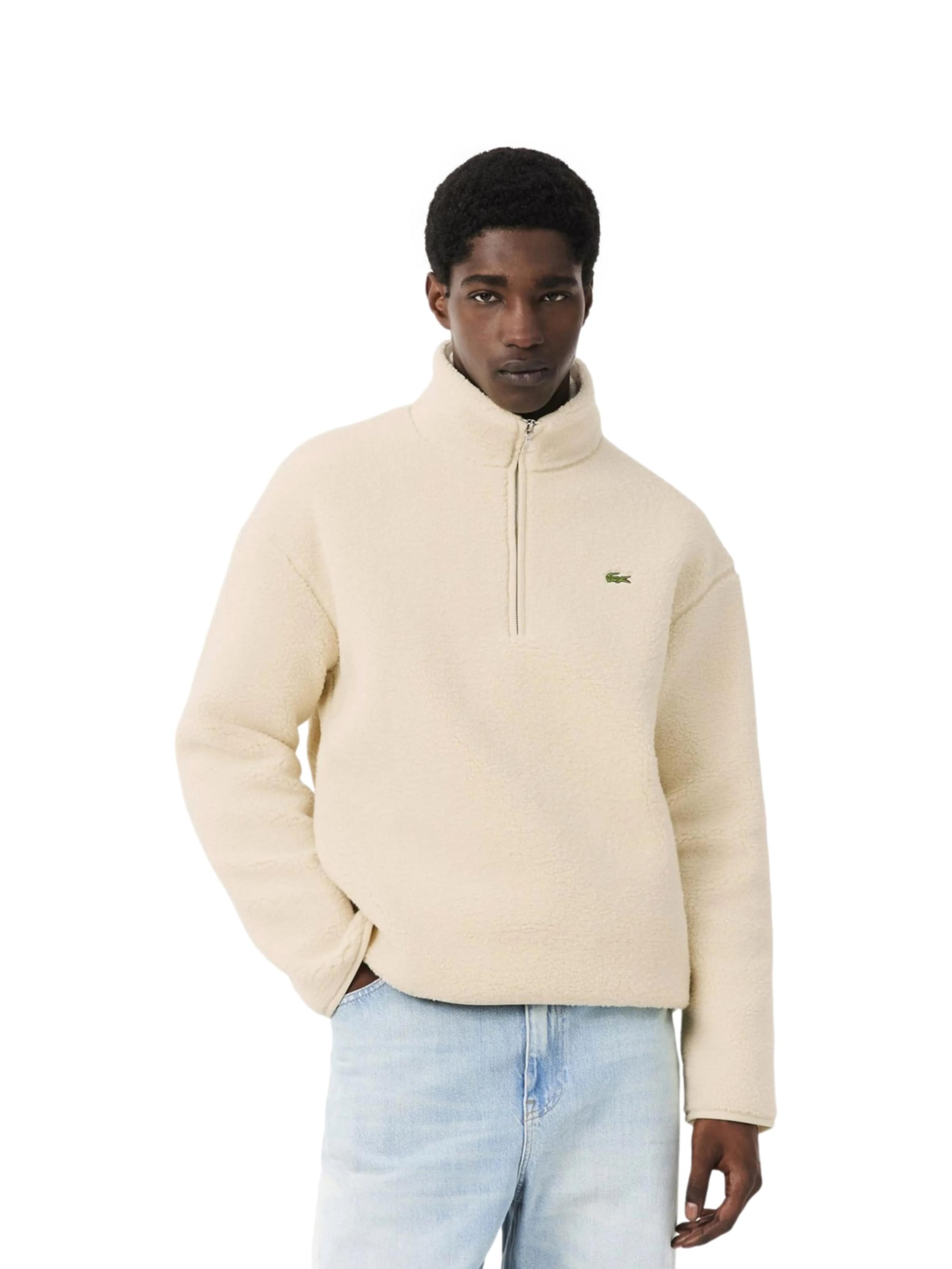 LACOSTE Sweatshirt in Beige: front