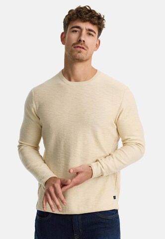 INDICODE JEANS Sweater ' Macedonio ' in Beige: front
