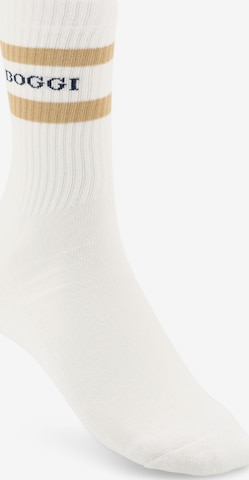 Boggi Milano Socks in White: front