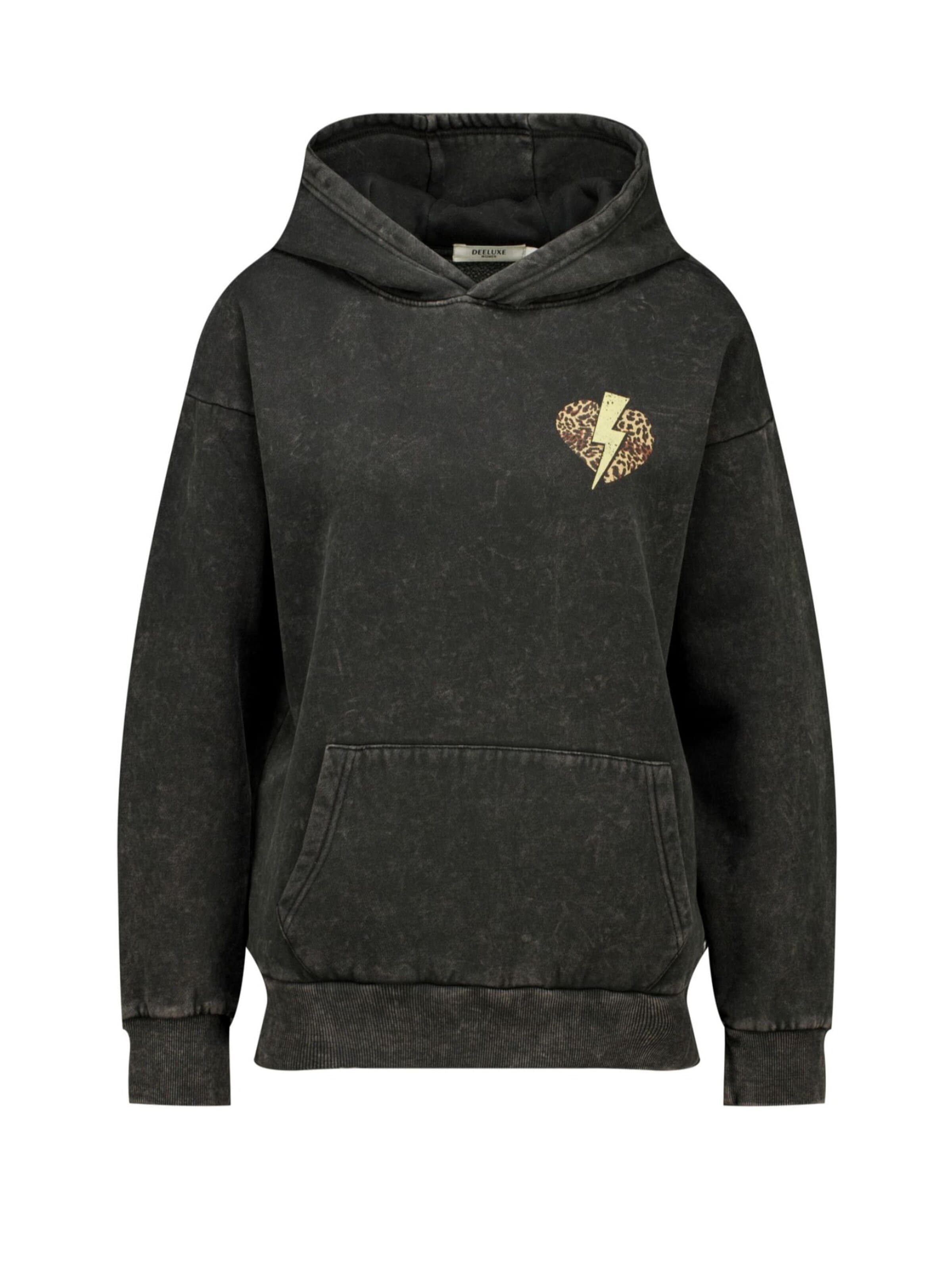 Sweat-shirt Deeluxe en gris : devant