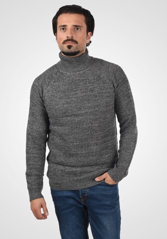 BLEND Rollkragenpullover 'Carrizo' in Grau: predná strana