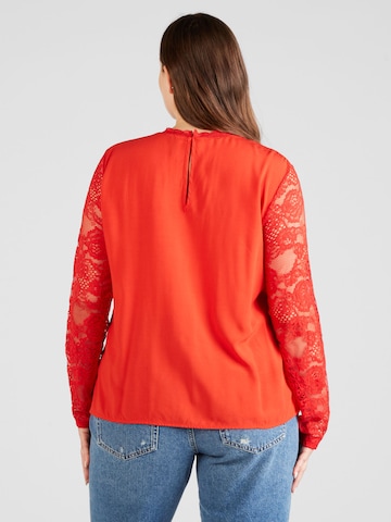 Vero Moda Curve Bluzka 'RUSK' w kolorze czerwony
