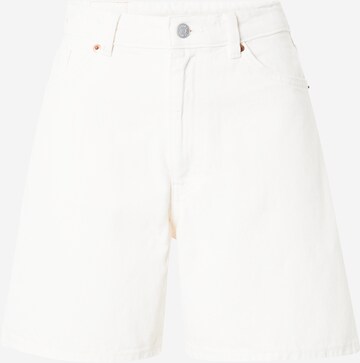 Monki - Loosefit Calças de ganga em branco: frente