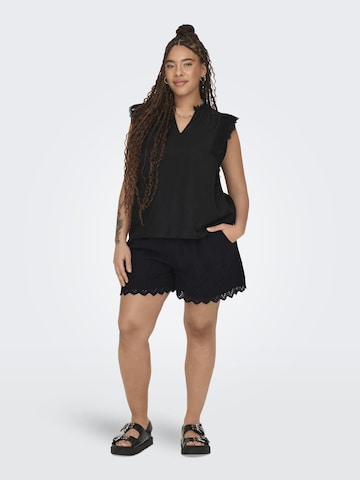 ONLY Carmakoma Regular Trousers in Black