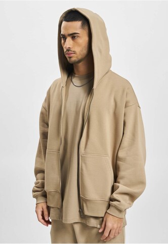 DEF - Sudadera con cremallera en beige