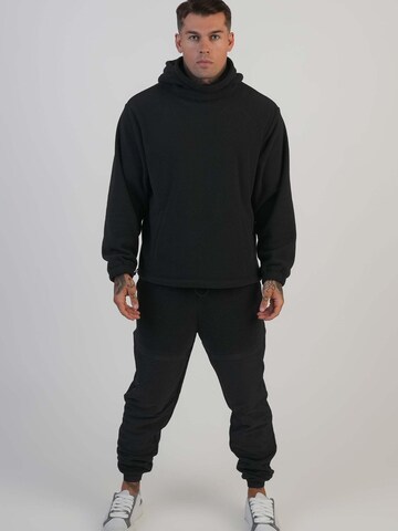 SikSilk Sweatshirt 'Polar Fleece Hoodie' in Schwarz