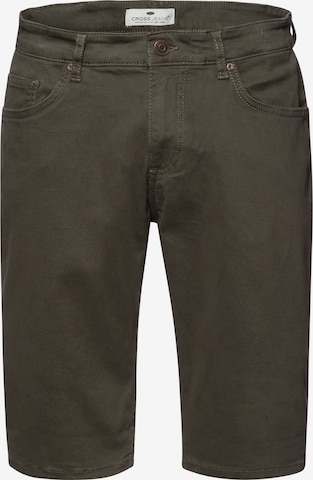 CROSS JEANS Shorts 'Leom' in Grün: Vorderseite