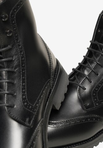 Henry Stevens Lace-Up Ankle Boots 'Ella FBDB' in Black