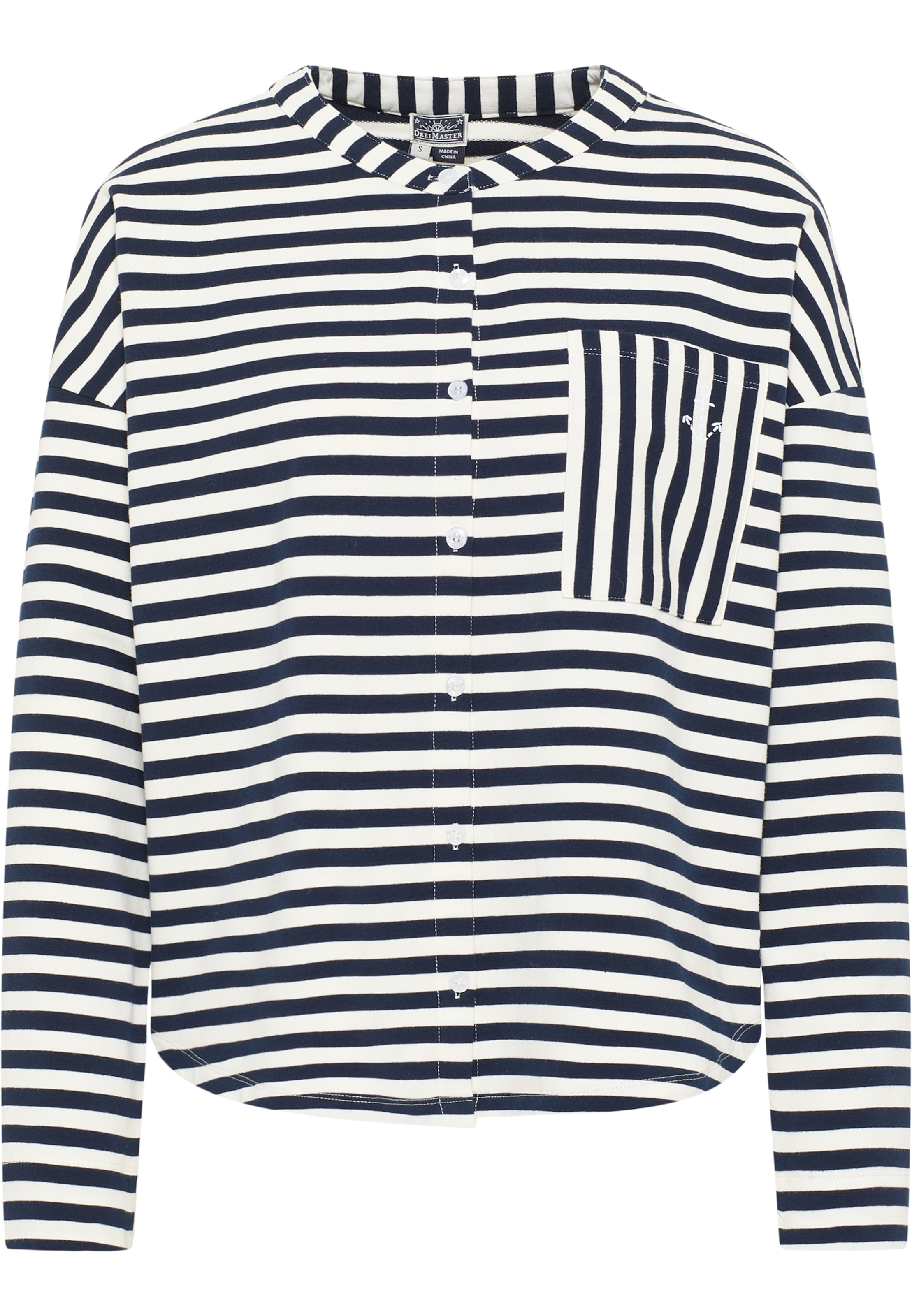 DreiMaster Maritim Кофта на молнии в Синий: спереди