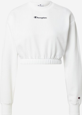 Sweat de sport Champion Authentic Athletic Apparel en blanc : devant