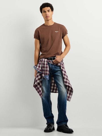Maglietta di Pepe Jeans in marrone