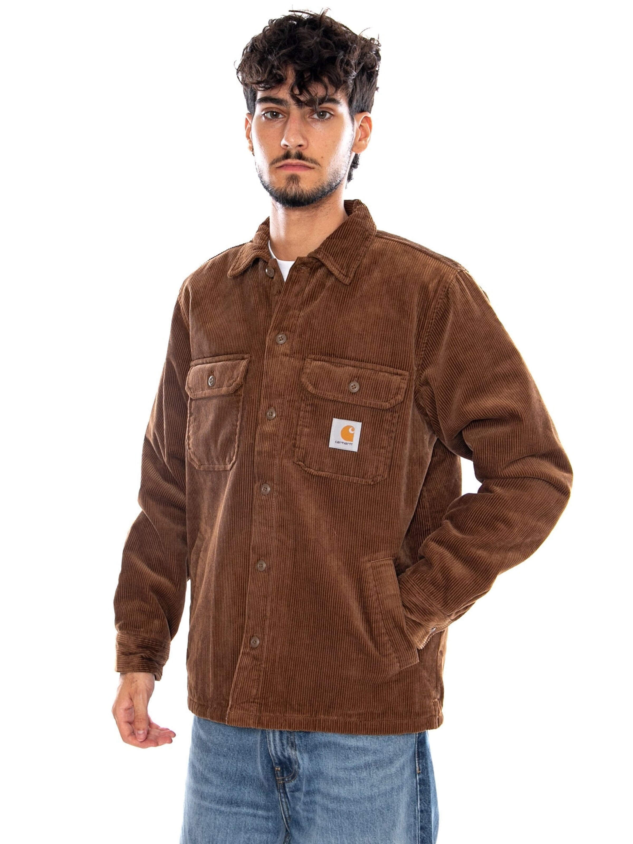 Comfort fit Camicia 'WHITSOME SHIRT JAC WIP H BROWN' di Carhartt WIP in marrone: frontale