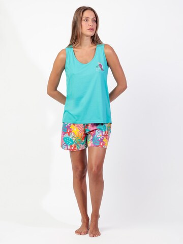 admas - Pijama de pantalón corto 'Tropical Summer' en Mezcla de colores: frente