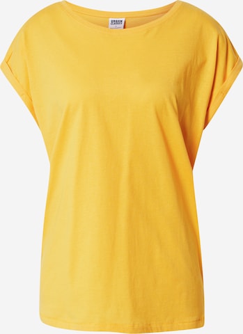 T-shirt Urban Classics en jaune : devant